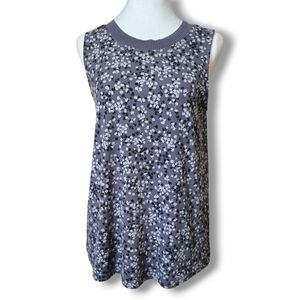 Banana Republic Floral Tank Top - Gray